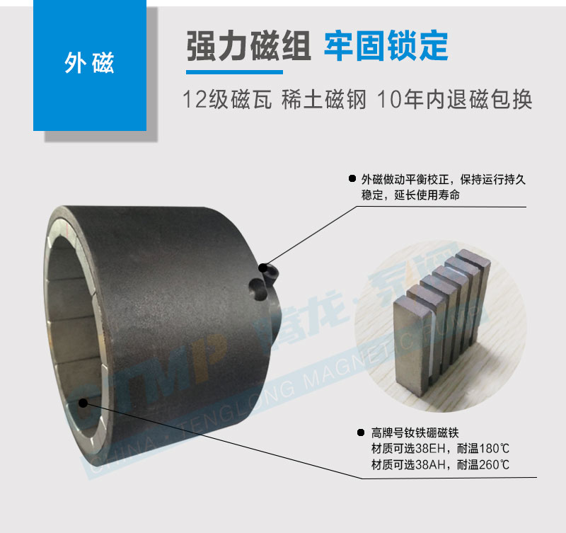 TMF-N氟塑料磁力泵外磁