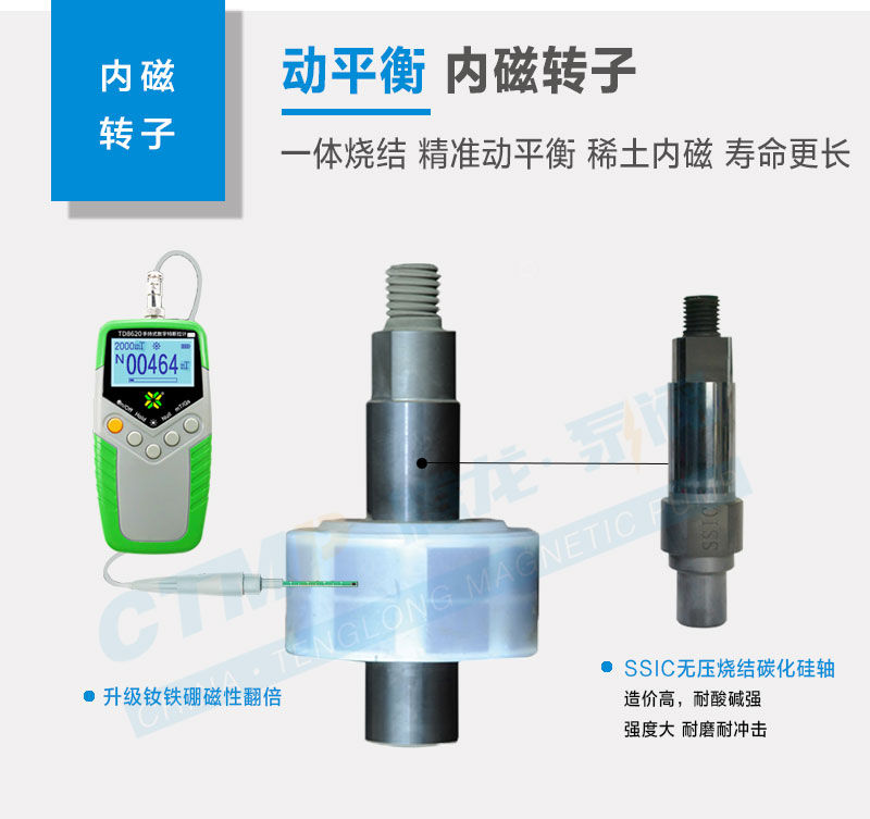 IMD氟塑料磁力泵内磁转子